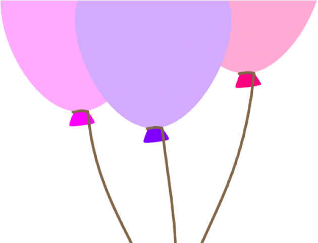 Purple Balloons Cliparts - Pastel Balloon Png Clipart Transparent Png (640x480), Png Download