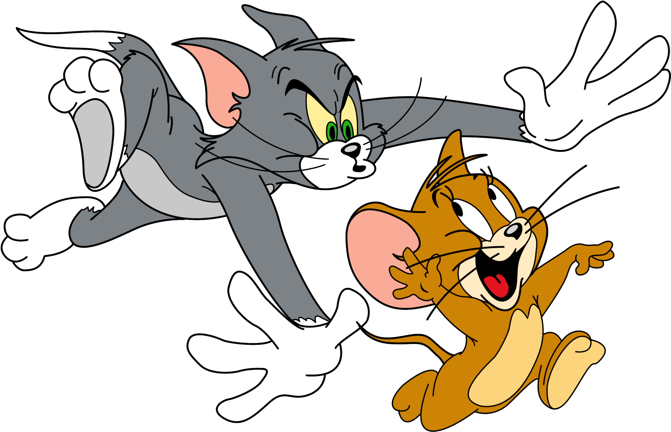 Clip Art Tom And Jerry Clipart - Tom And Jerry Png Transparent Png (2395x1556), Png Download
