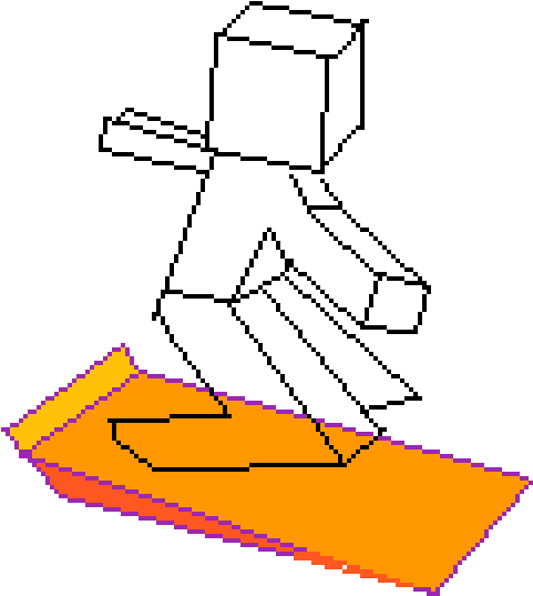 Pixilart Abby On Hoverboard Clipart (1200x1200), Png Download