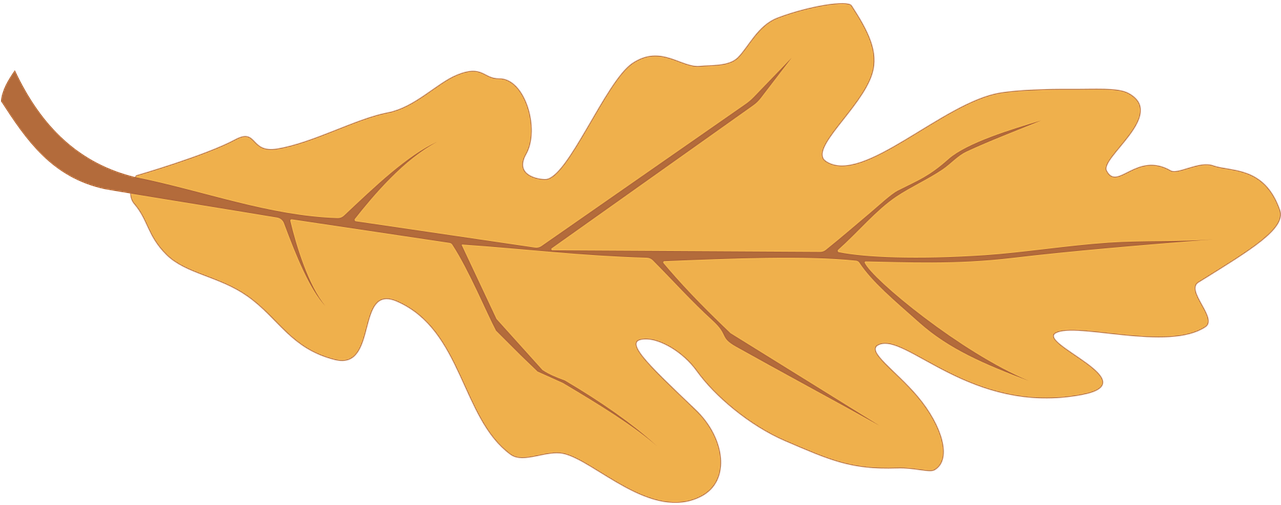 Fall Leaf Graphic Clipart (1280x640), Png Download