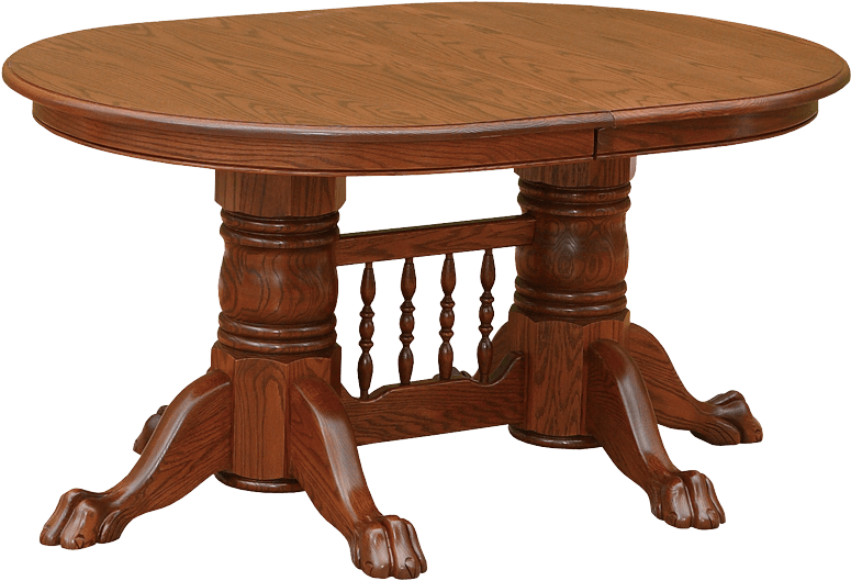 Round Chippendale Dining Table Clipart (800x564), Png Download