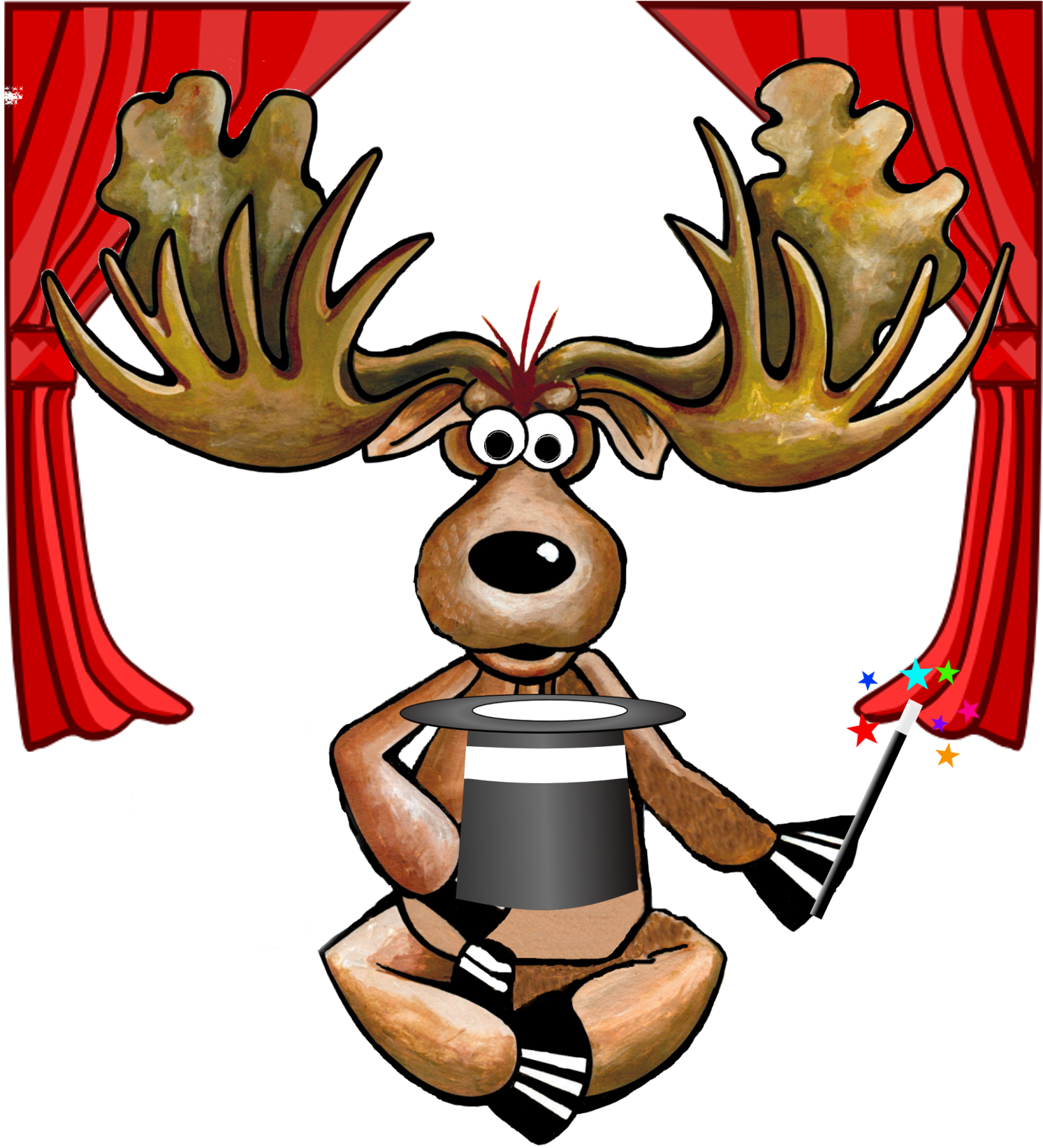 Transparent Talent Show Clip Art - Moose Valentine - Png Download (1493x1643), Png Download