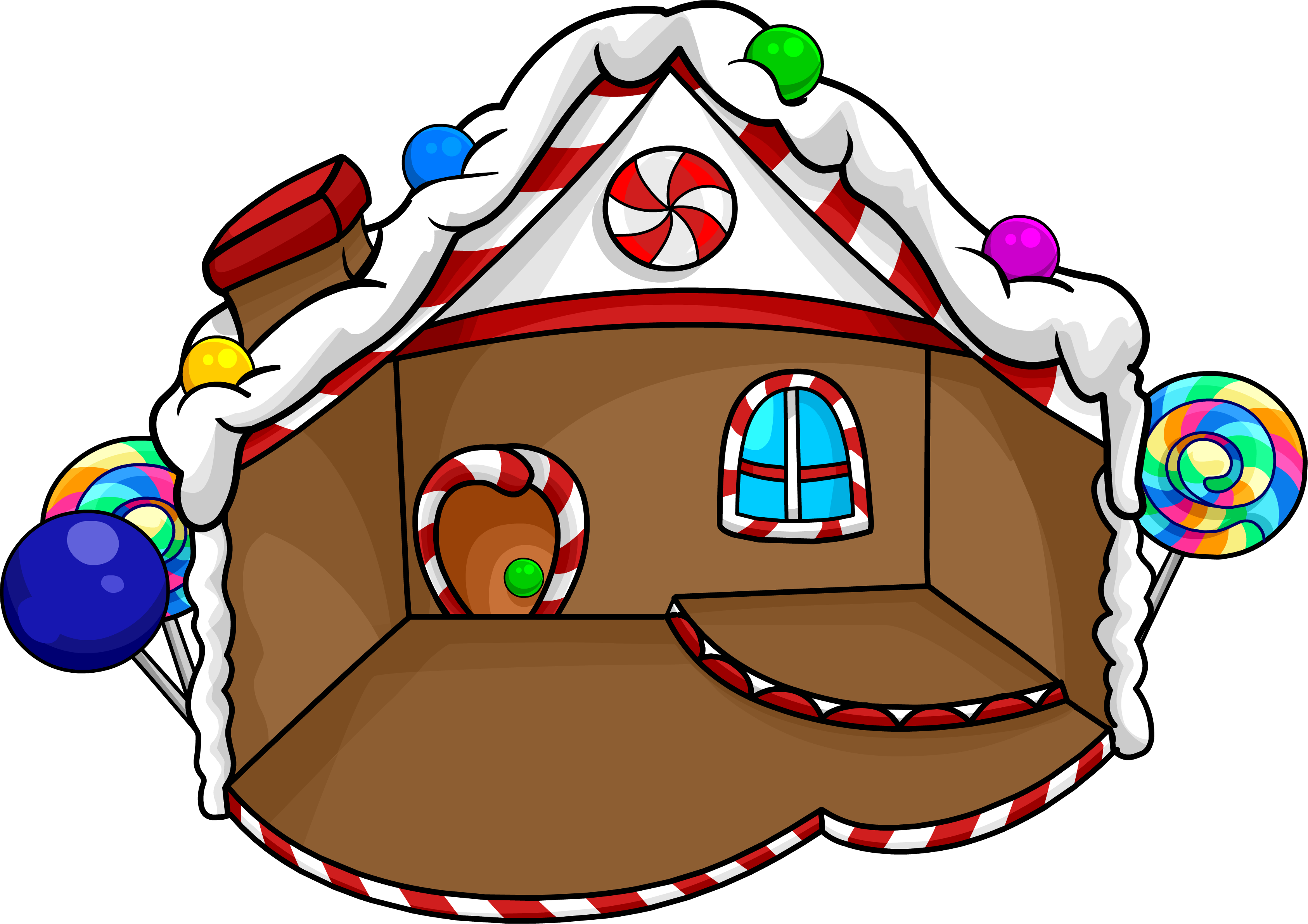Club Penguin Rewritten Wiki - Club Penguin Chriatmas Igloos Clipart (3372x2383), Png Download