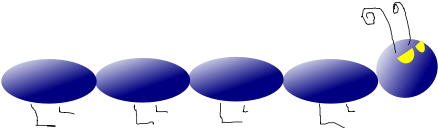 Blue Caterpillar - Furniture Clipart (566x800), Png Download