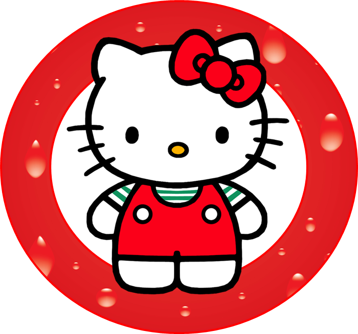 Hello Kitty Name Plate Clipart (713x665), Png Download