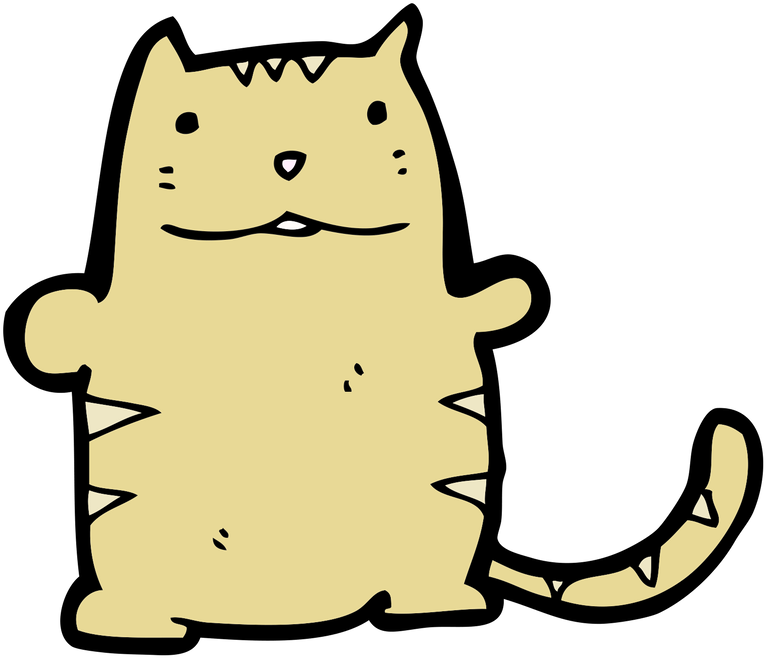 Cat Whiskers Cartoon Clip Art - Fat Cat Cartoon - Png Download (800x1200), Png Download