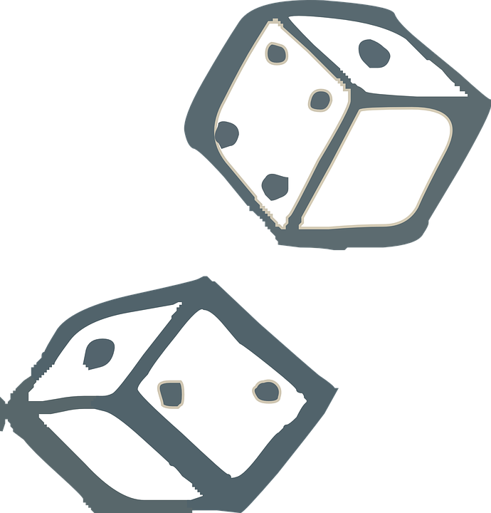 Rolling Dice Clipart (690x720), Png Download