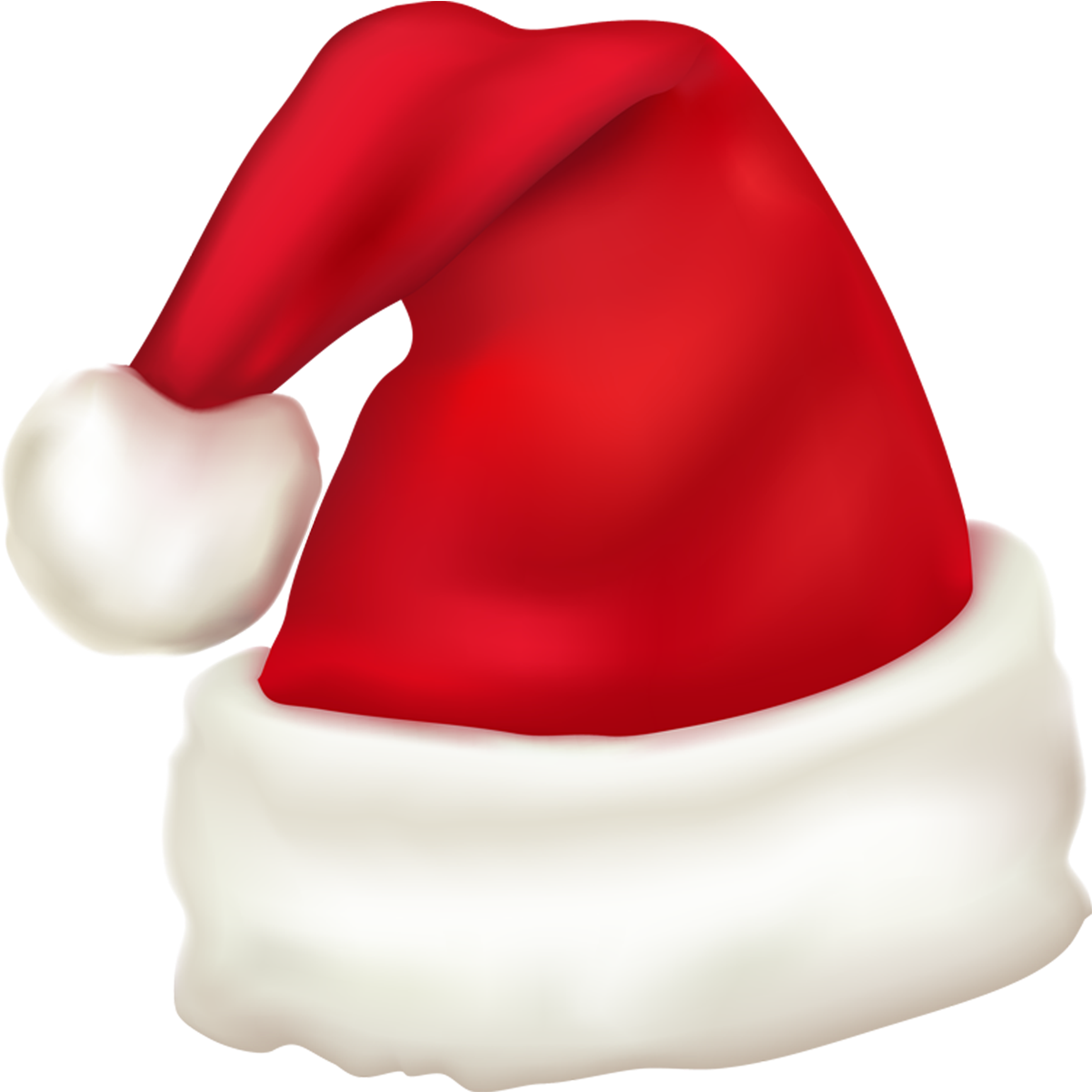 Santa Hat Png Transparent Background Christmas Clipart - Transparent Background Christmas Hat Clipart (1216x1222), Png Download