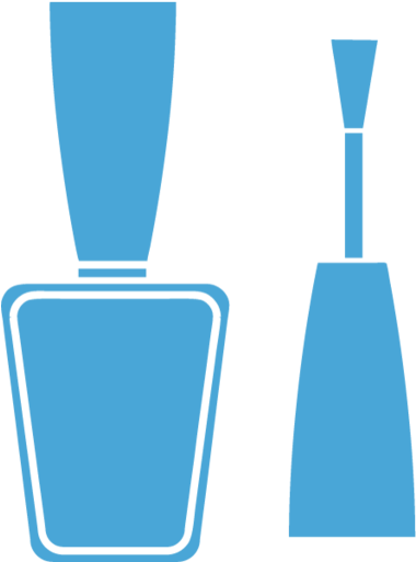 Blue Nail Polish Clipart Transparent - Png Download (750x750), Png Download