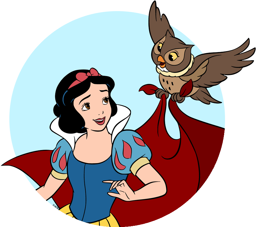 Disney Snow White Owl Clipart (880x784), Png Download