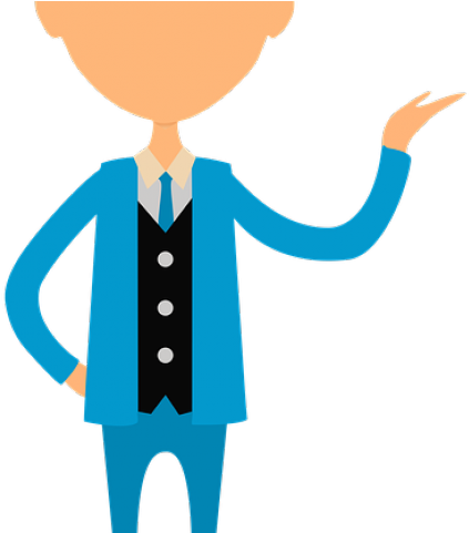 Cartoon Man In Suit Clipart (640x480), Png Download