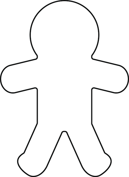 Transparent Gingerbread Man Clipart - Png Download (500x686), Png Download