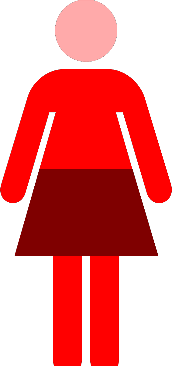 Male Female Stick Figures Clipart (1600x1600), Png Download