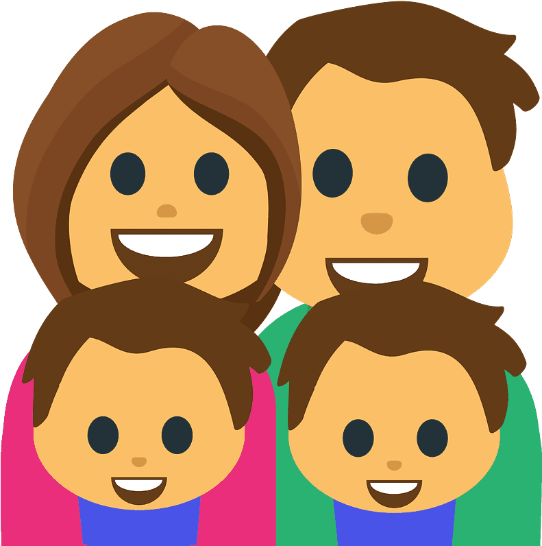 👨 👩 👧 Emoji Clipart (800x800), Png Download