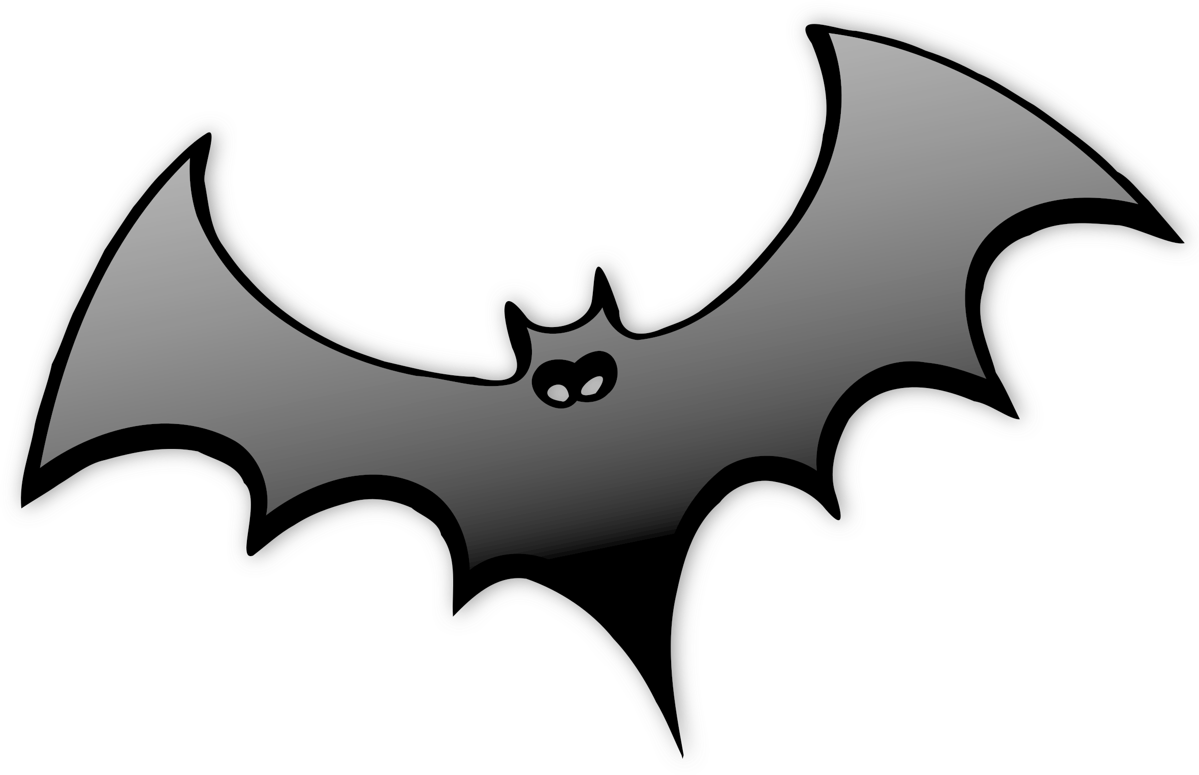 6 Clipart Halloween - Bat Animation - Png Download (2400x1559), Png Download