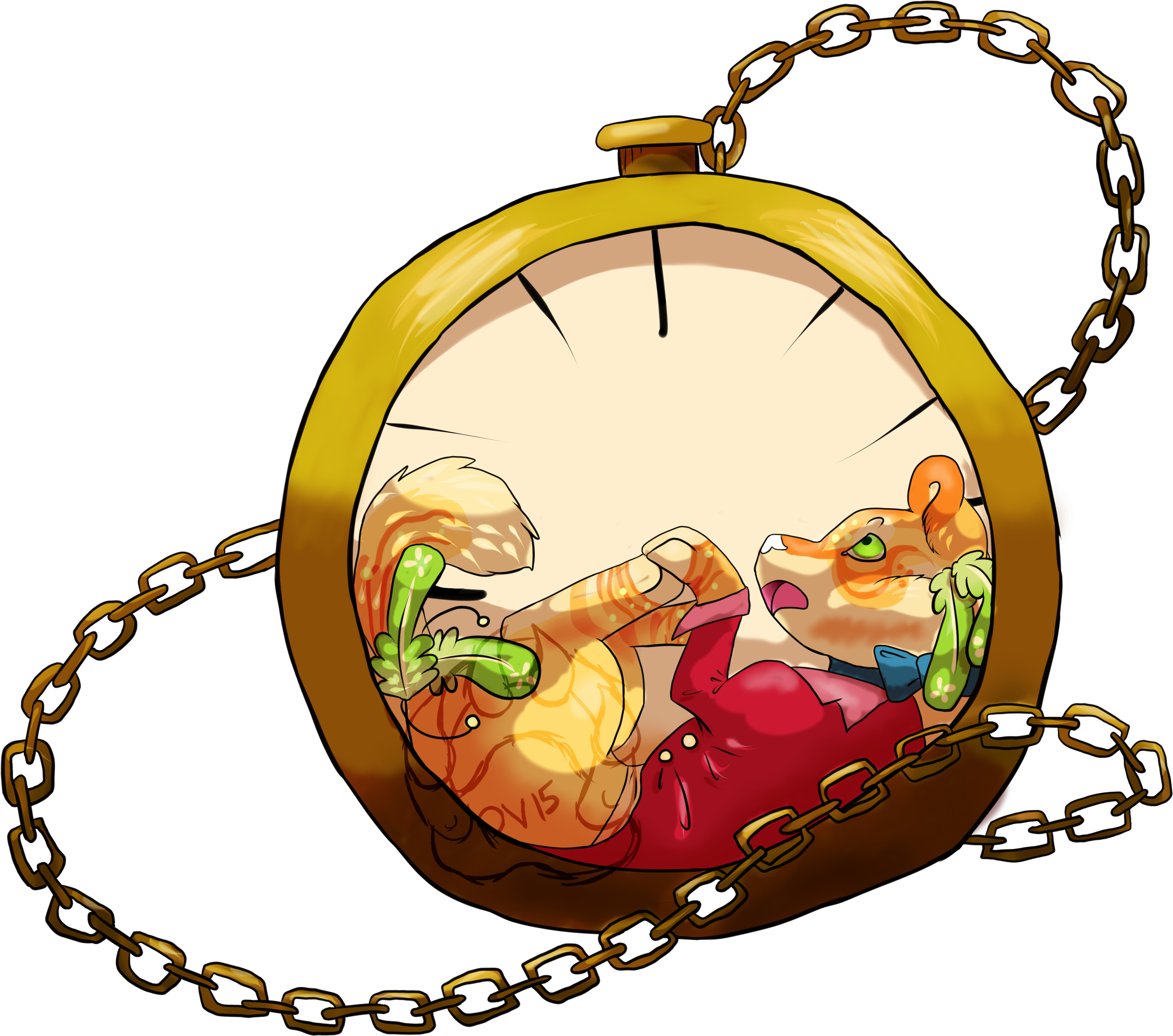 Tick Tock - Fashion Clipart (3590x3176), Png Download