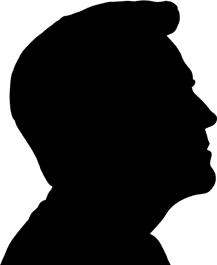 Silhouette Royalty-free Clip Art - Man Side Profile Silhouette - Png Download (900x900), Png Download