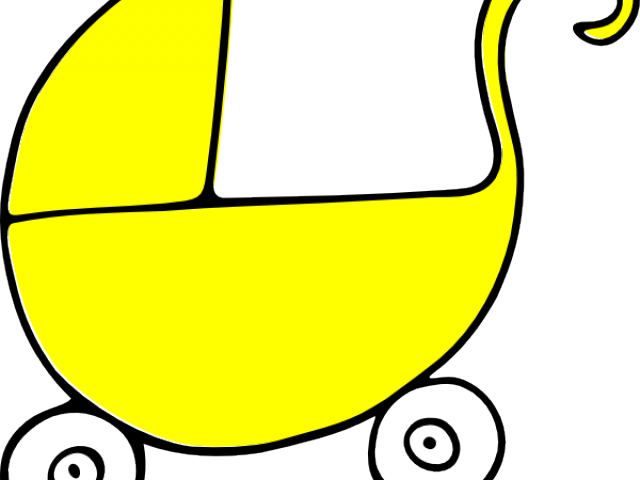 Transparent Girlie Clipart - Yellow Stroller Clip Art - Png Download (640x480), Png Download