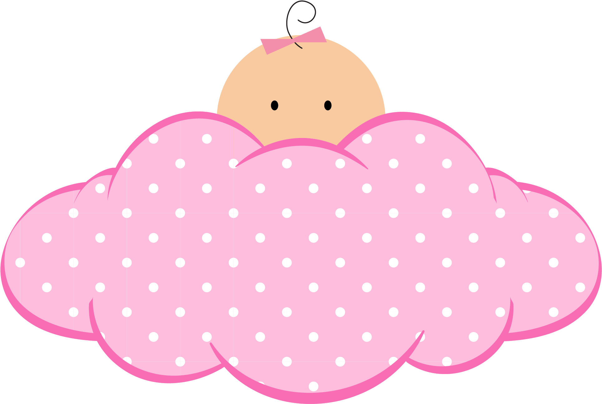 Baby Applique, Baby Clip Art, Baby Shower Printables, - Baby Shower Girl Clipart - Png Download (1929x1294), Png Download