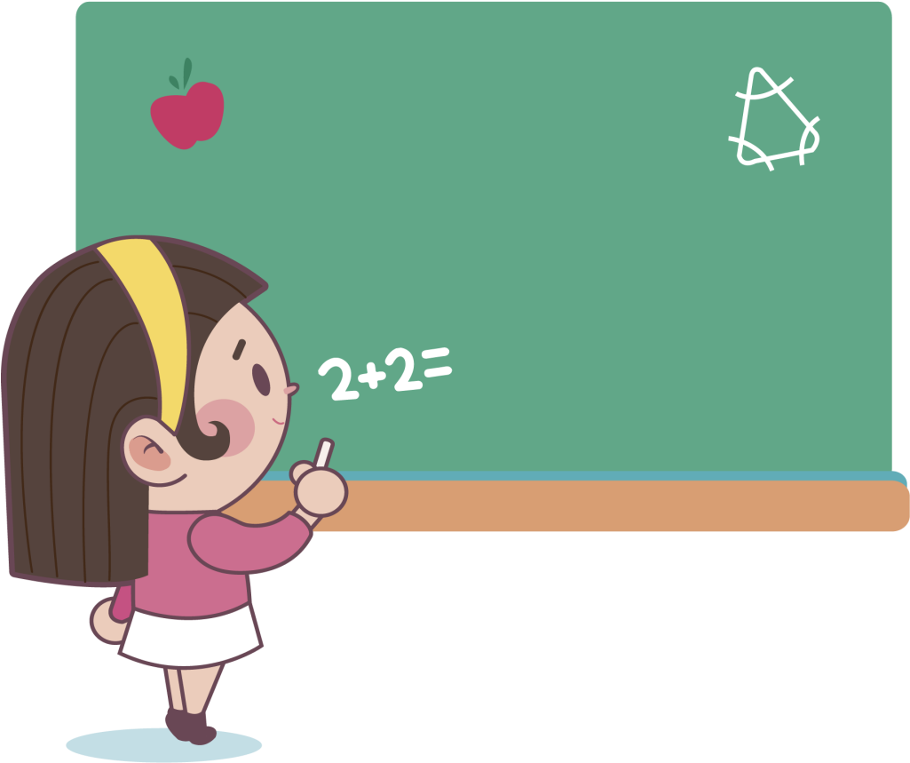 Matematik Çözen Çocuk Animasyon Clipart (1024x1024), Png Download