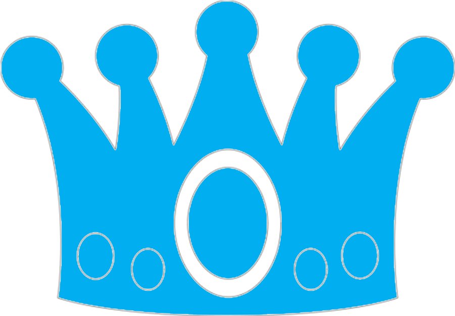 Benim Prensim Bebek Odası Taç Duvar Sticker Buz Mavi̇si̇ - Taç Png Clipart (1080x1080), Png Download