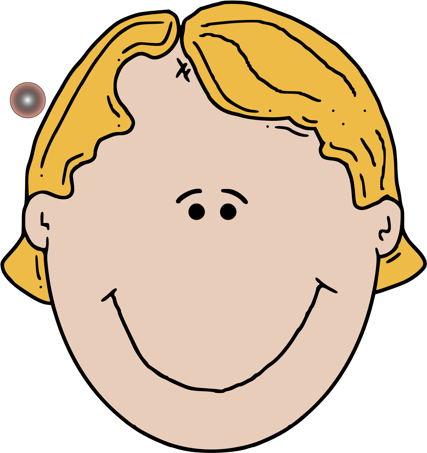 Cartoon Boy Face Png Clipart (1600x1600), Png Download