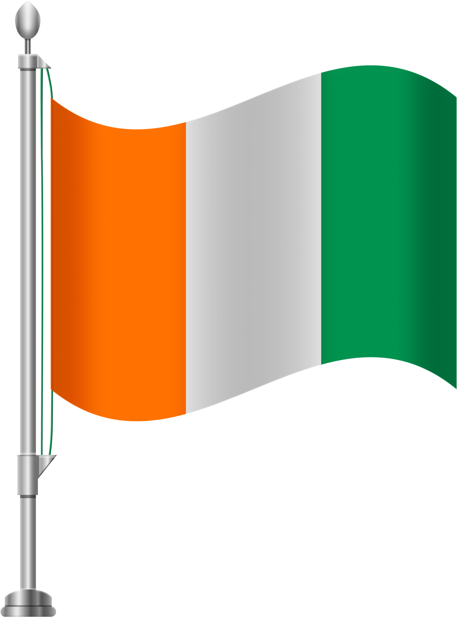 Cote D Ivoire Flag Png Clip Art - Cote D Ivoire Flag Png Transparent Png (1536x2000), Png Download