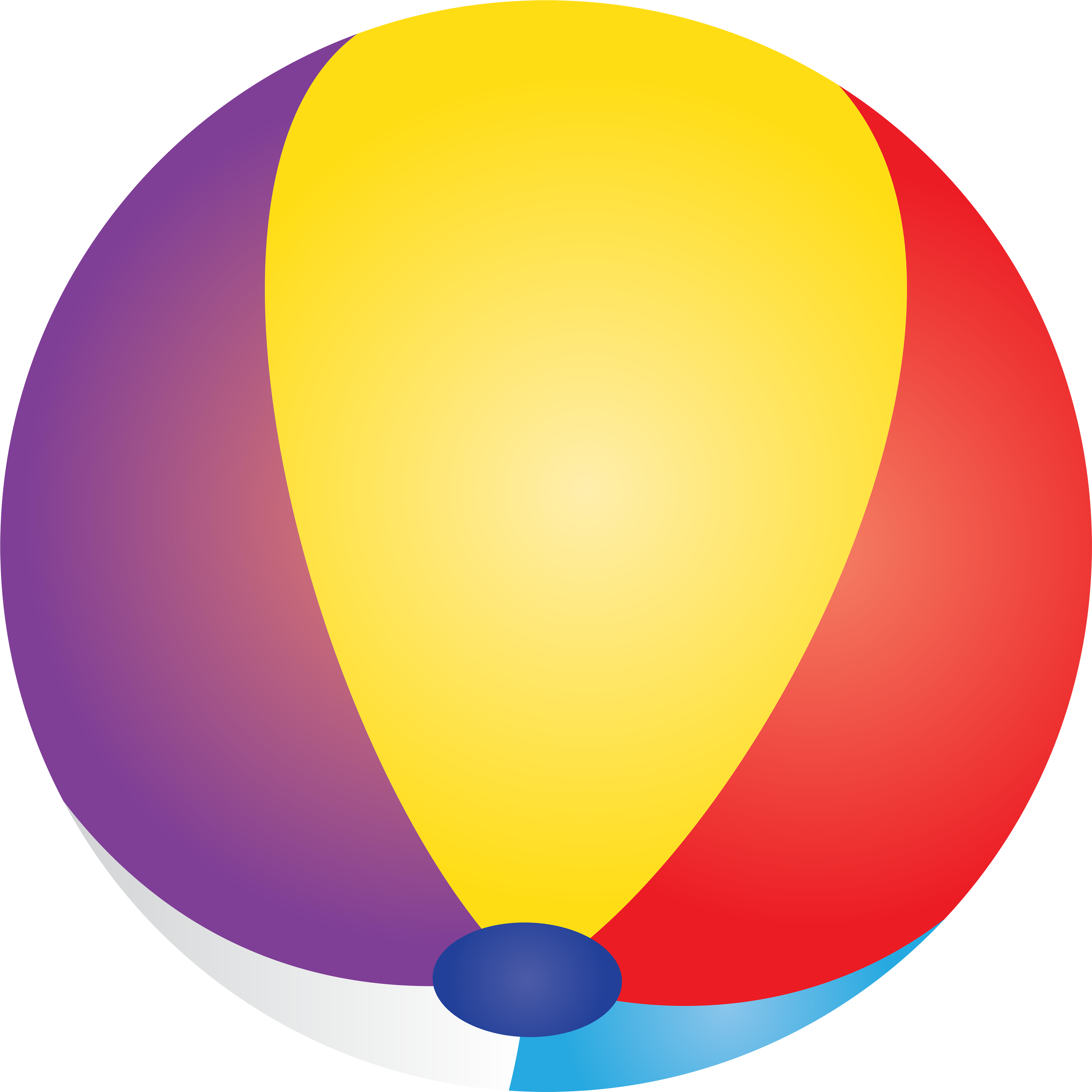 Beach Ball Clip Art - Halten Und Parken Verboten - Png Download (6000x6000), Png Download