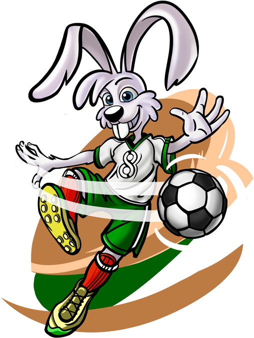 Easter Bunny Playing Soccer Clipart Full Size Clipart (5780450
