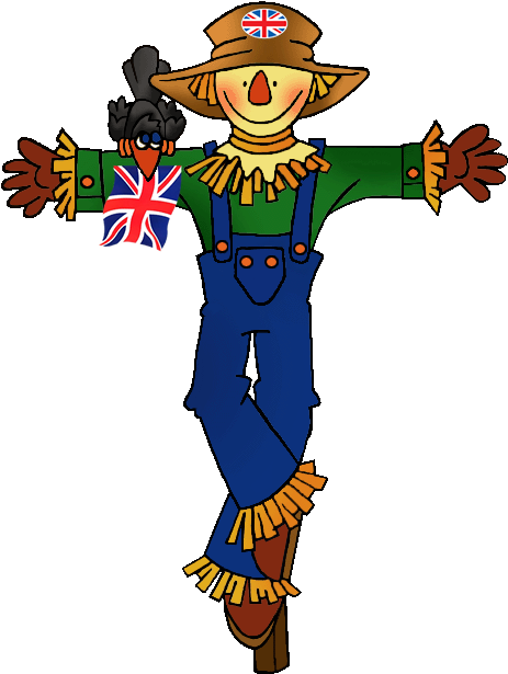 Scarecrow Transparent Cute - Scarecrow Clip Art - Png Download (491x648), Png Download