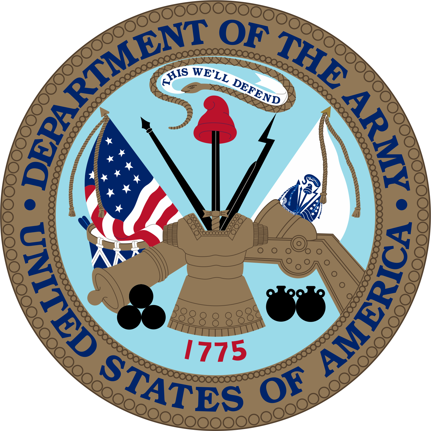 Military Logo, Symbols Insignias The United States - United State Army Badge Clipart (1506x1506), Png Download