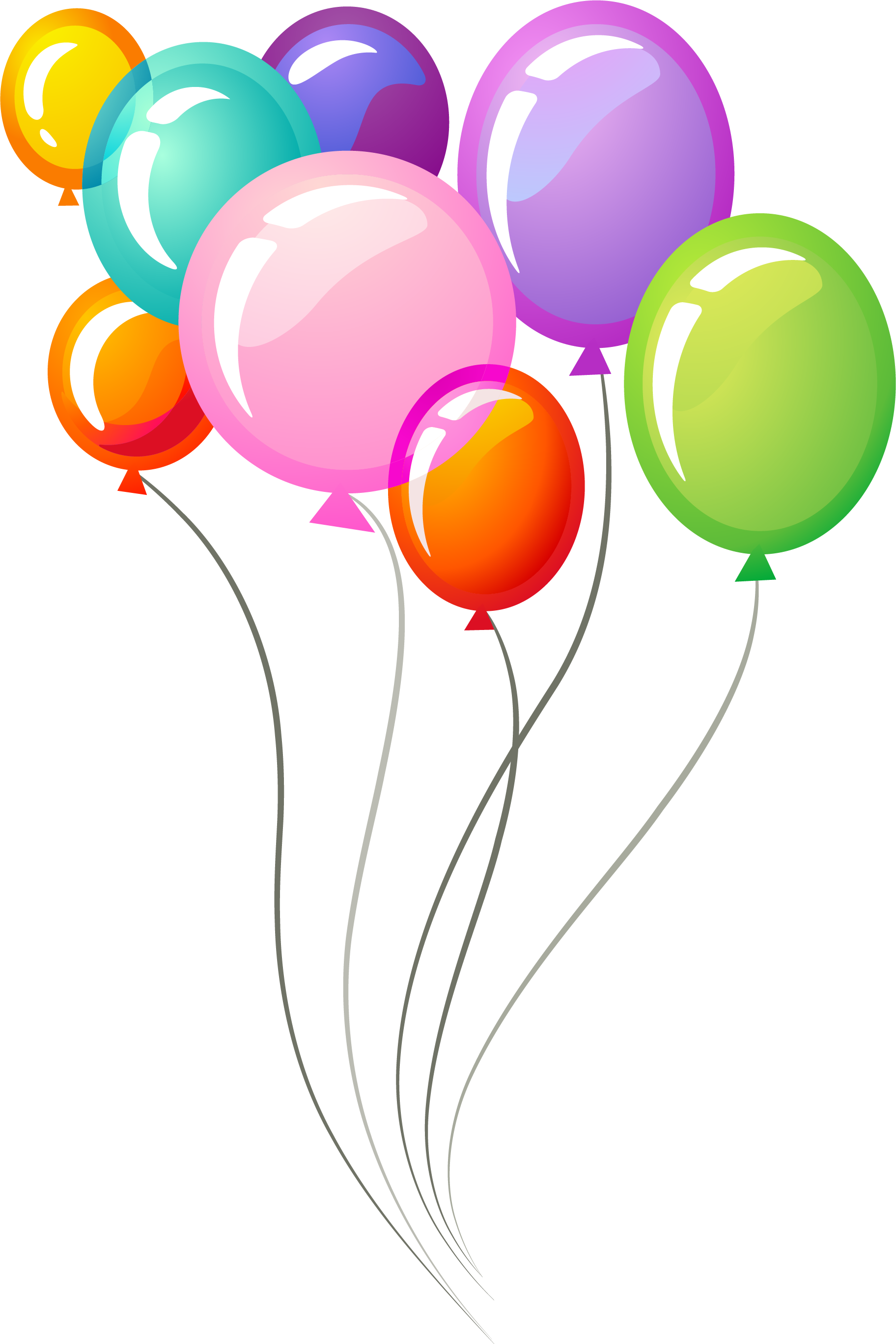 Happy Birthday Vector Clipart (1824x2735), Png Download