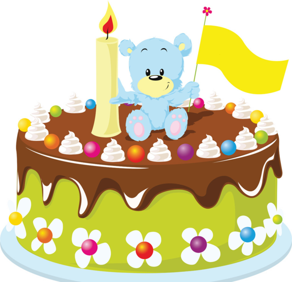 Glitter Clipart Birthday Cake - Cartoon Birthday Cake Animation - Png Download (600x581), Png Download
