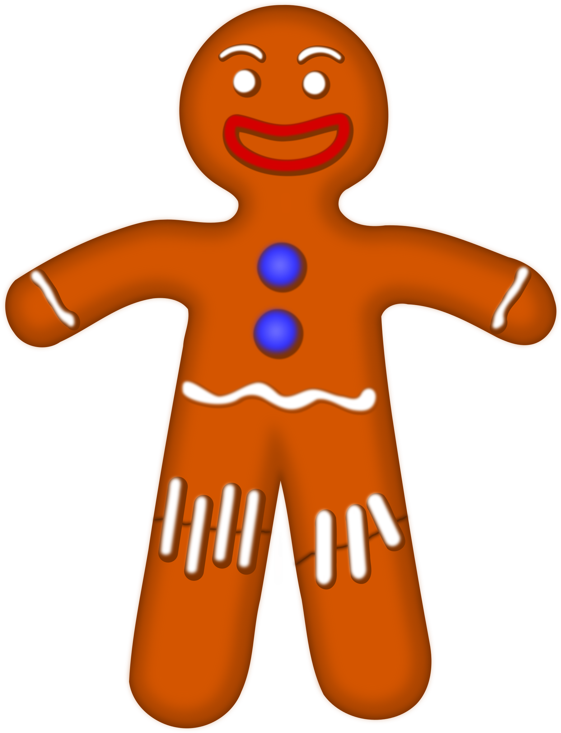 Melonheadz Clipart Gingerbread, Melonheadz Gingerbread - Transparent Background Gingerbread Man Png (1848x2400), Png Download