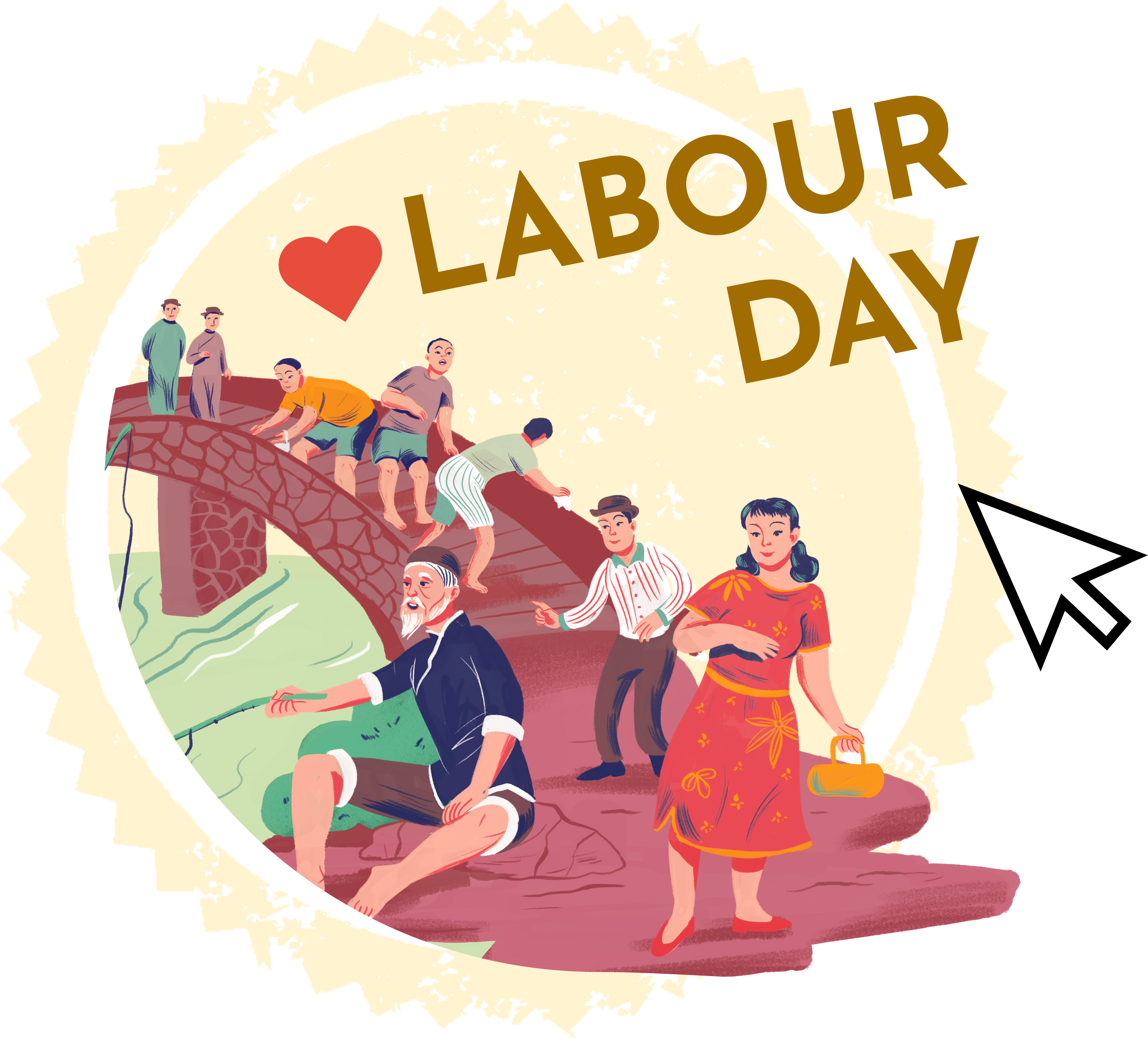 Labour Day Event Happy Galentines Day Ladies Celebrating Ladies Clipart Full Size Clipart 5782793 Pinclipart