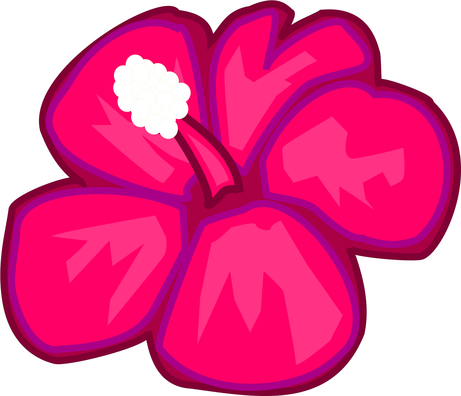 Hawaiian Flowers Clipart Pink - Png Download (1600x1600), Png Download