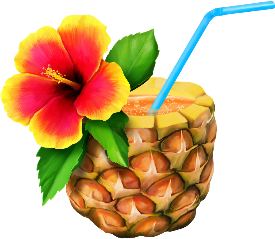 Hawaiian Pineapple Clipart - Hawaiian Pineapple Png Transparent Png (944x833), Png Download