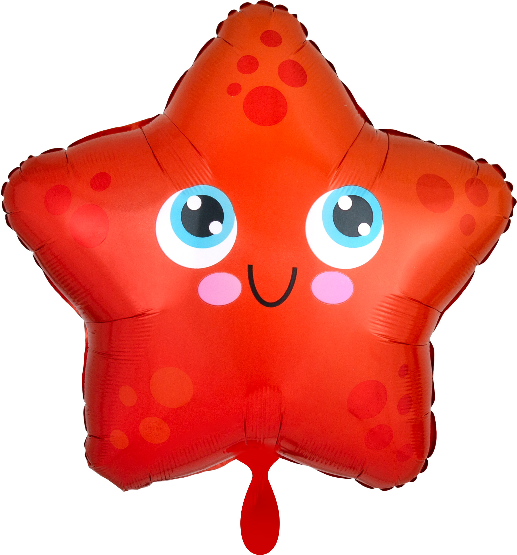 Starfish 17′′ Foil Balloon Clipart (2298x3322), Png Download