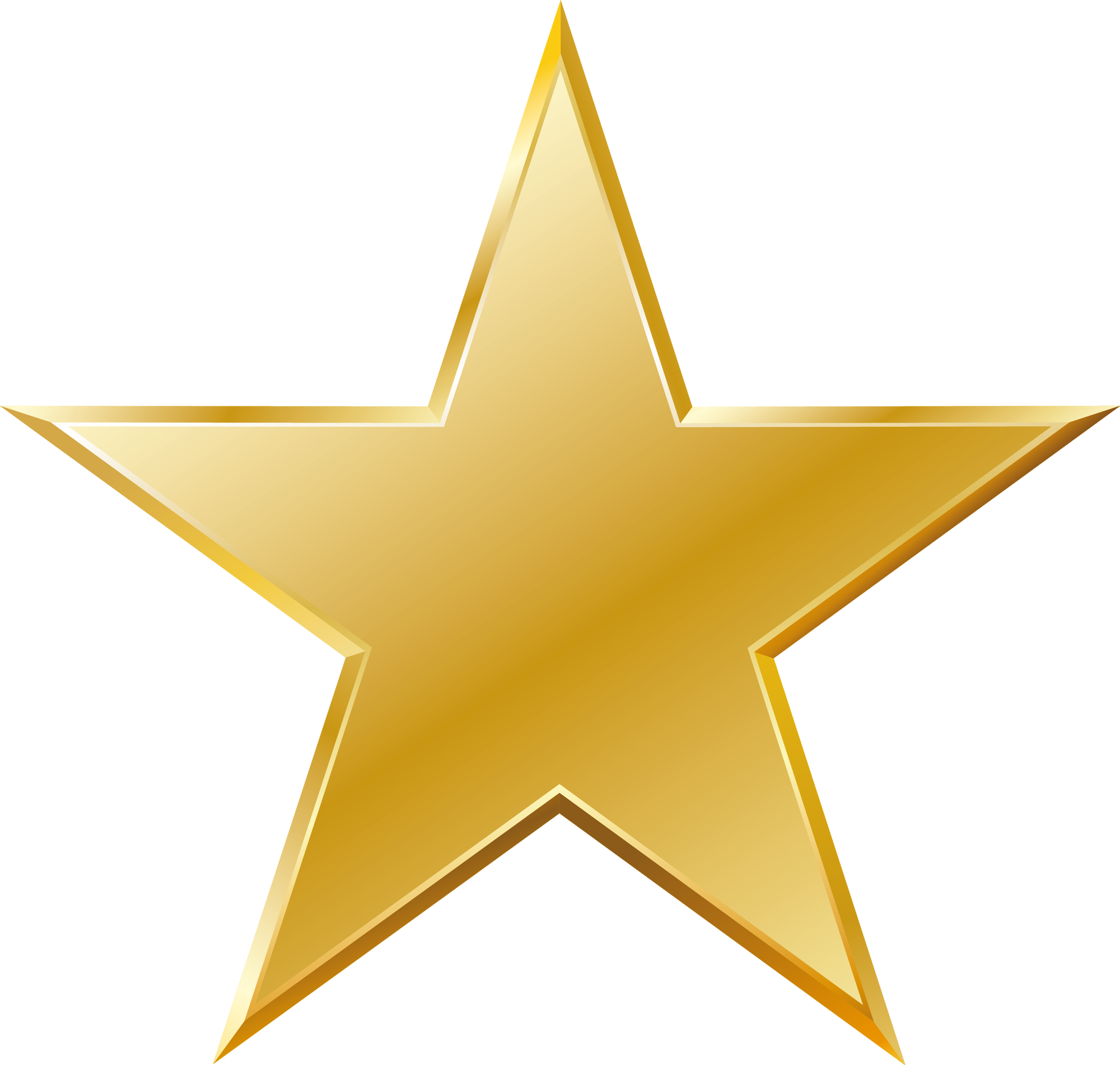 Gold Star Clipart Png Transparent Png (2000x1903), Png Download