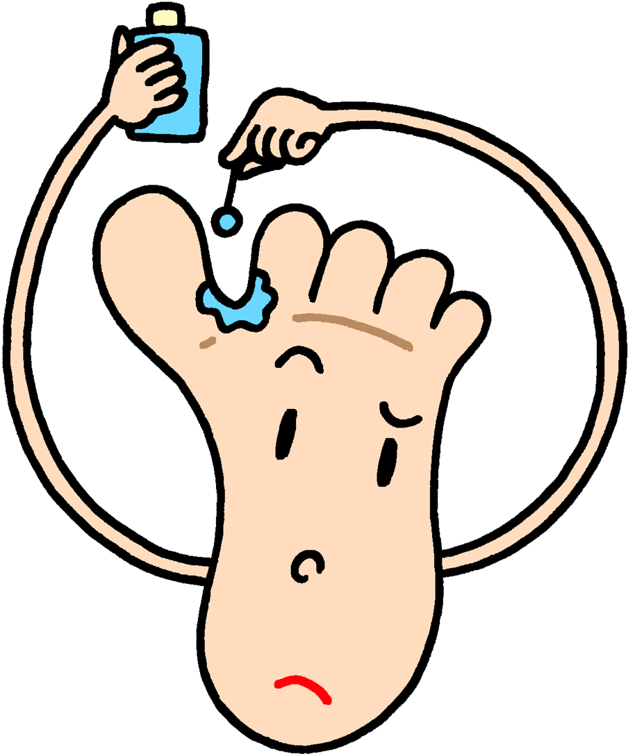 Athlete's Foot Drawing Clipart (960x1119), Png Download