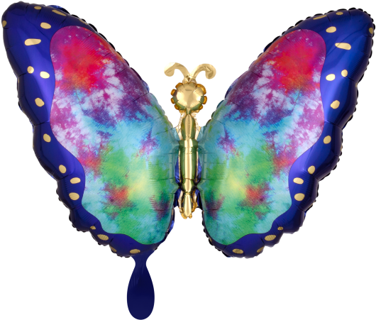 Butterfly Balloon Foil Clipart (553x800), Png Download
