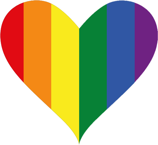 Graphic Design - Transparent Background Rainbow Heart Clipart - Png Download (639x581), Png Download