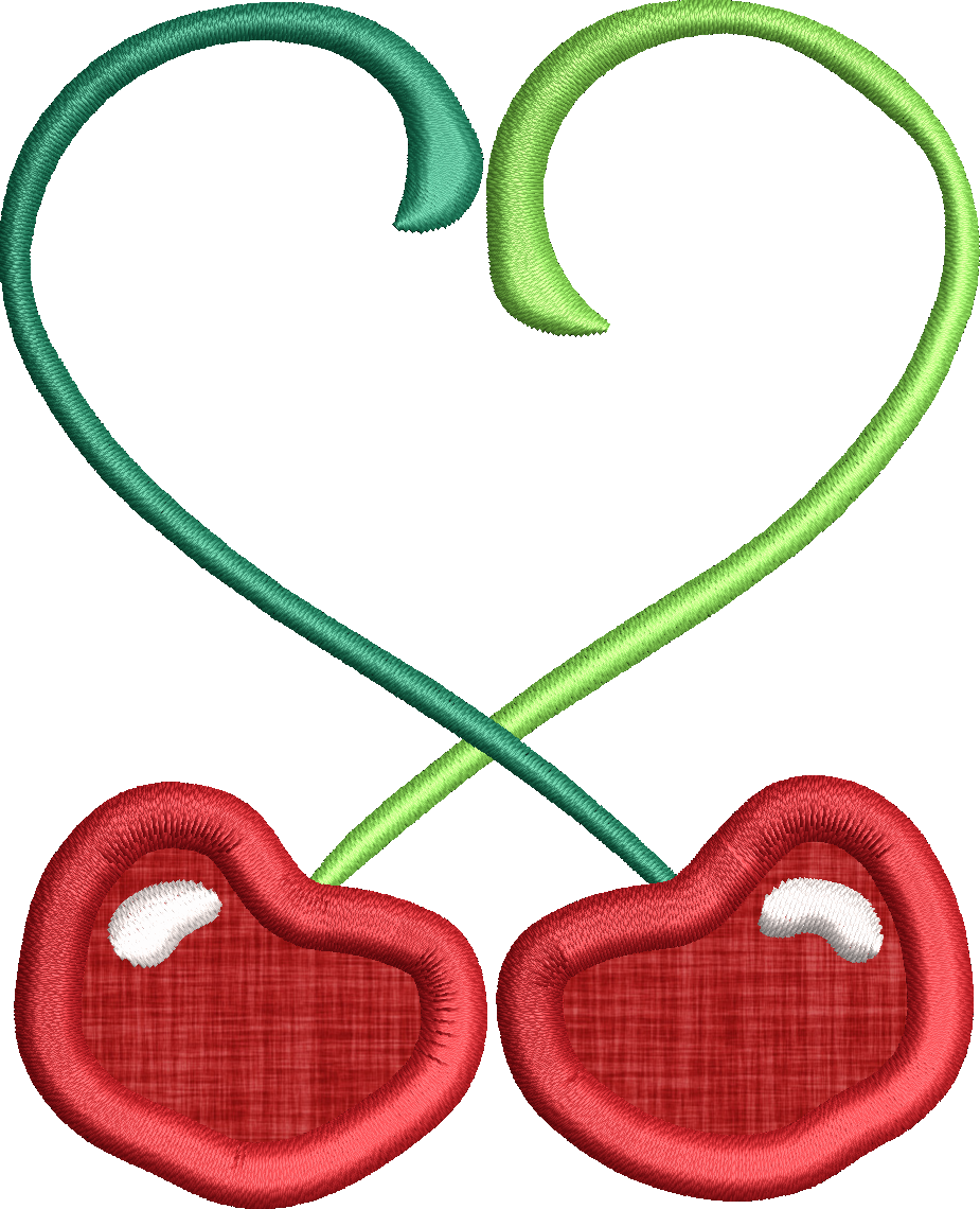 Kirschen-applikation Für Den Hobbyplotter Clipart (925x1140), Png Download