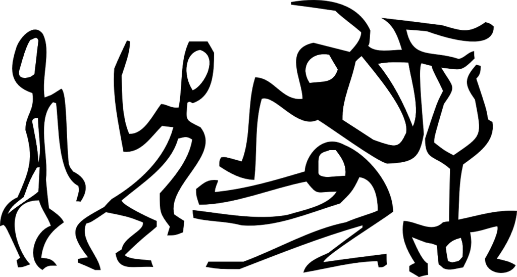 Dancing Stick Figure Png Clipart (1024x548), Png Download