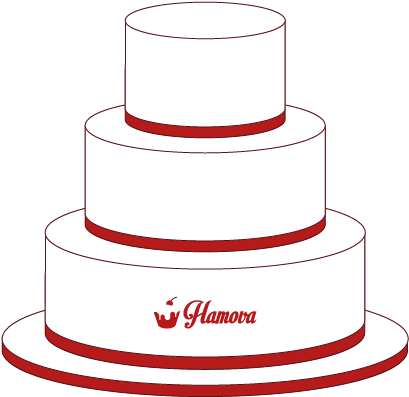 Hochzeitstorte 3 Stöckig Größe Clipart (571x571), Png Download