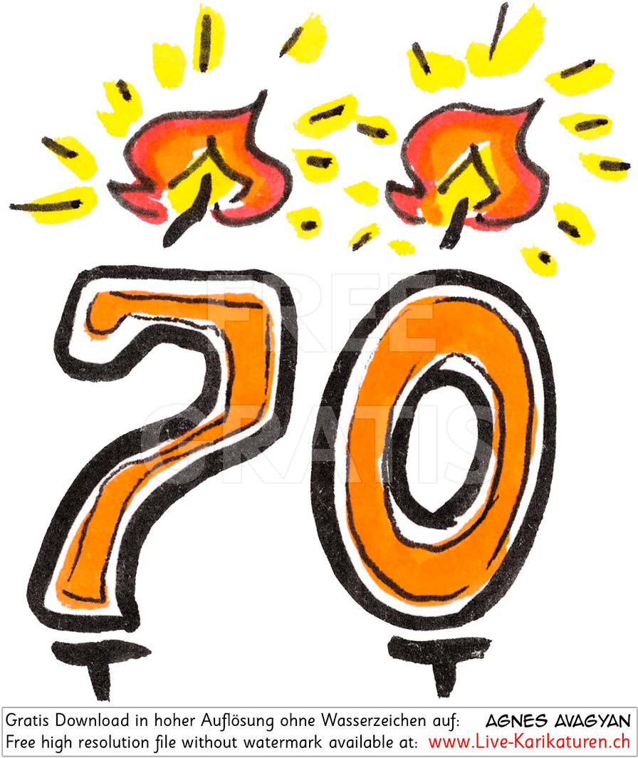 Jahre, Ziffer, Zahl, Kerze, Gezeichnet, Geburtstag, - Circle Clipart (900x1080), Png Download