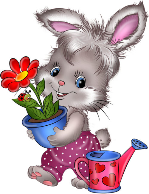 ✿ Lapin Png, Tube Pâques - Діагностичні Роботи 2 Клас Clipart (500x650), Png Download