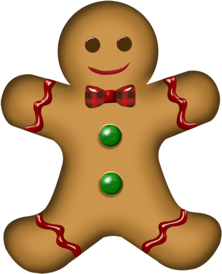 Dae077fa - Biscuit Bonhomme De Noel Clipart (800x968), Png Download