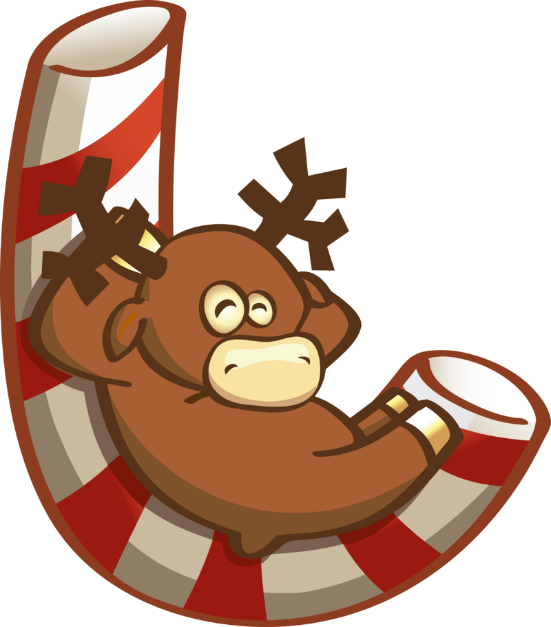 Kisspng Santa Claus Christmas Moose Reindeer Clip Art - Moose Christmas Png Transparent Png (800x910), Png Download