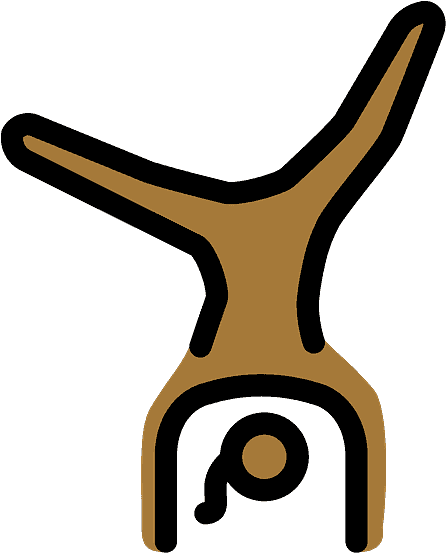 Woman Cartwheeling Emoji Clipart - Clip Art - Png Download (800x800), Png Download